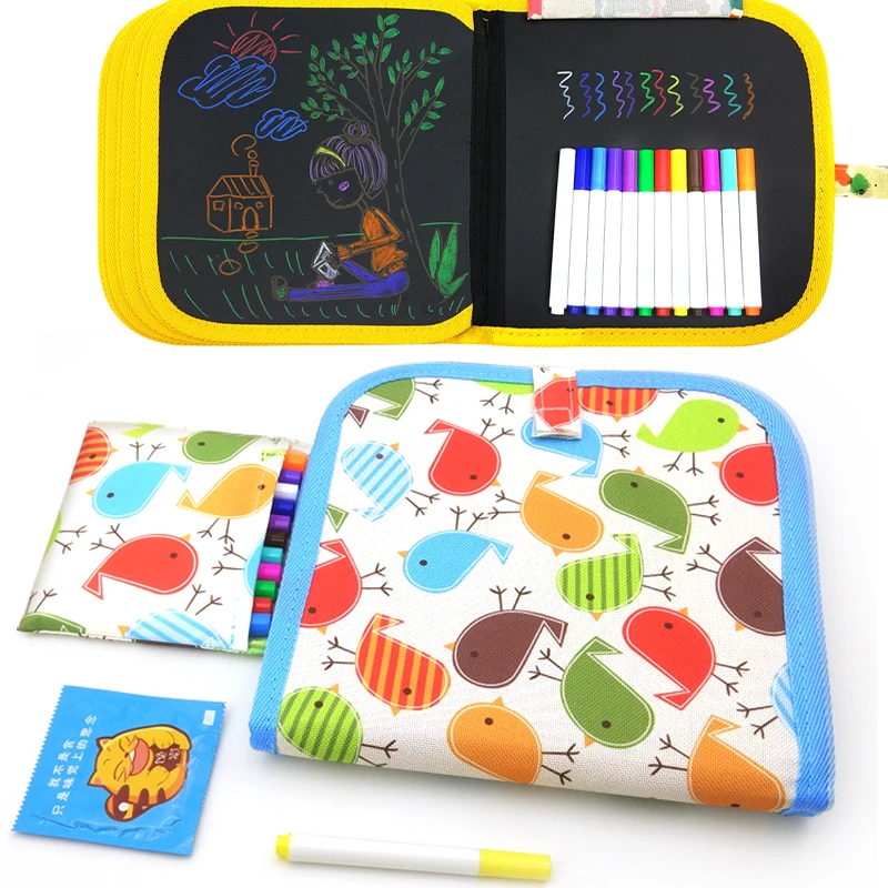 2019 PVC Kid's Portable Soft Chalk Board Drawing Book Draw Board With Water Chalk Coloring Book DIY Blackboard Painting EDU Toy
2019 PVC Kid's Portable Soft Chalk Board Drawing Book Draw Board With Water Chalk Coloring Book DIY Blackboard Painting EDU Toy