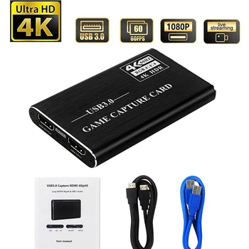 4K HDMI USB3.0 Capture Card Game Video 1080P Grabber Dongle HDMI Capture Card for Game Record Live Streaming
4K HDMI USB3.0 Capture Card Game Video 1080P Grabber Dongle HDMI Capture Card for Game Record Live Streaming