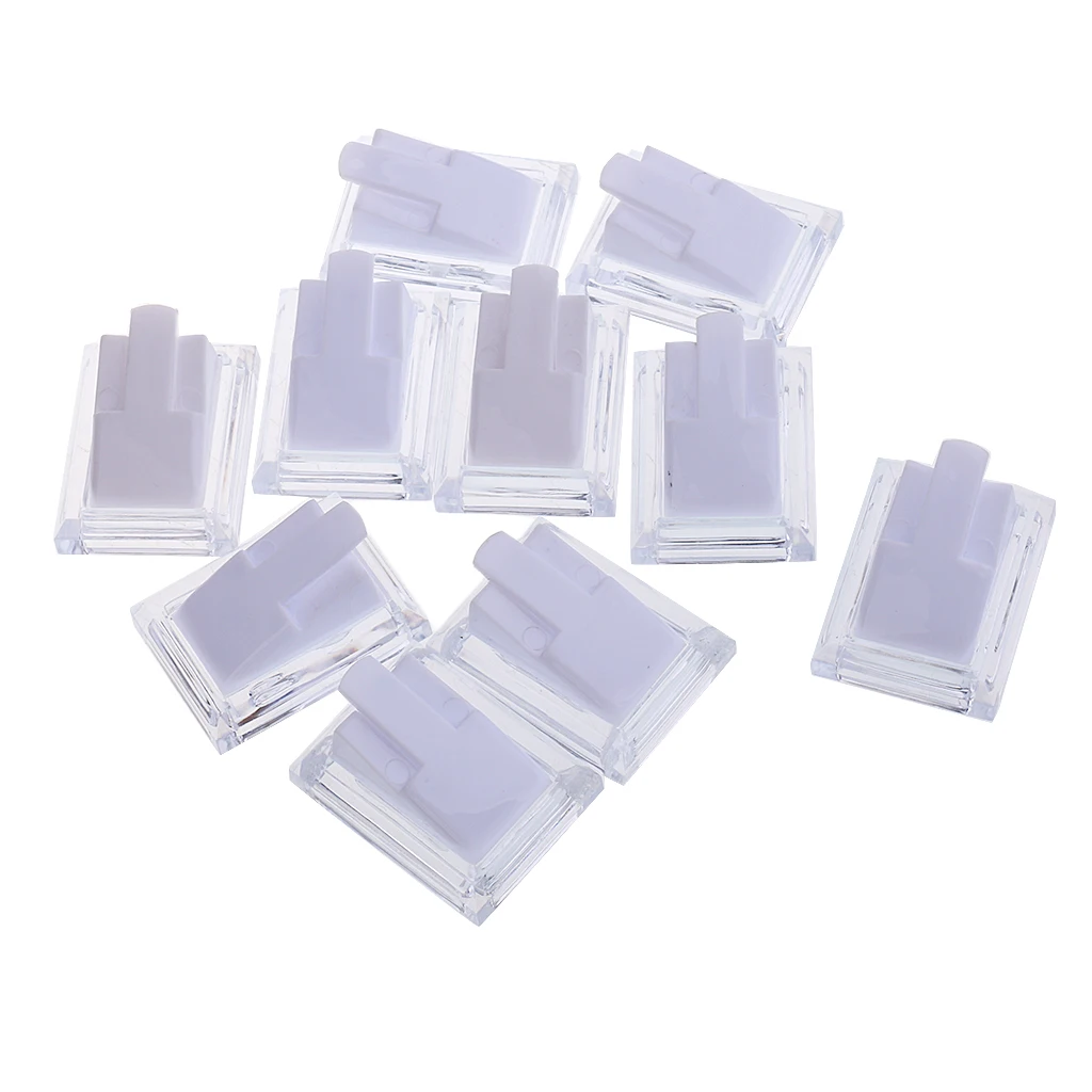 20pcs Plastic Finger Ring Holder Display Storage Stand For Women Ladies 20pcs Plastic Finger Ring Holder Display Storage Stand For Women Ladies