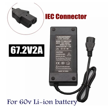 30pcs 67.2V 2A Lithium Battery Charger for 60V Lithium Ion Battery Electric Bike Charger with IEC Computer Connector
30pcs 67.2V 2A Lithium Battery Charger for 60V Lithium Ion Battery Electric Bike Charger with IEC Computer Connector