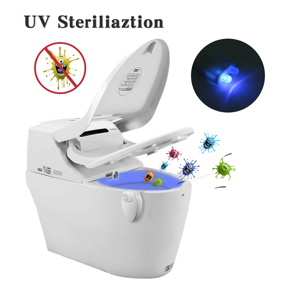 

LED Toilet Seat Night Light Motion Sensor WC Light 16 Colors Changeable Lamp Battery Powered Backlight for Toilet Bowl Child