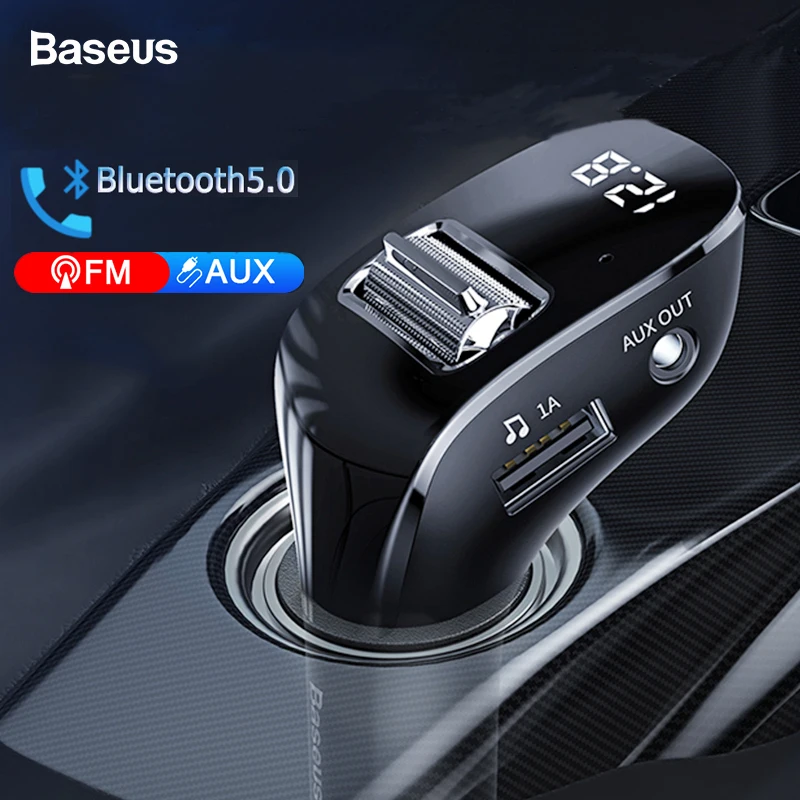Baseus Car FM Transmitter Bluetooth 5.0 AUX Handsfree Wireless Car Kit Dual USB Car Charger Auto FM Radio Modulator MP3 Player
Baseus Car FM Transmitter Bluetooth 5.0 AUX Handsfree Wireless Car Kit Dual USB Car Charger Auto FM Radio Modulator MP3 Player
