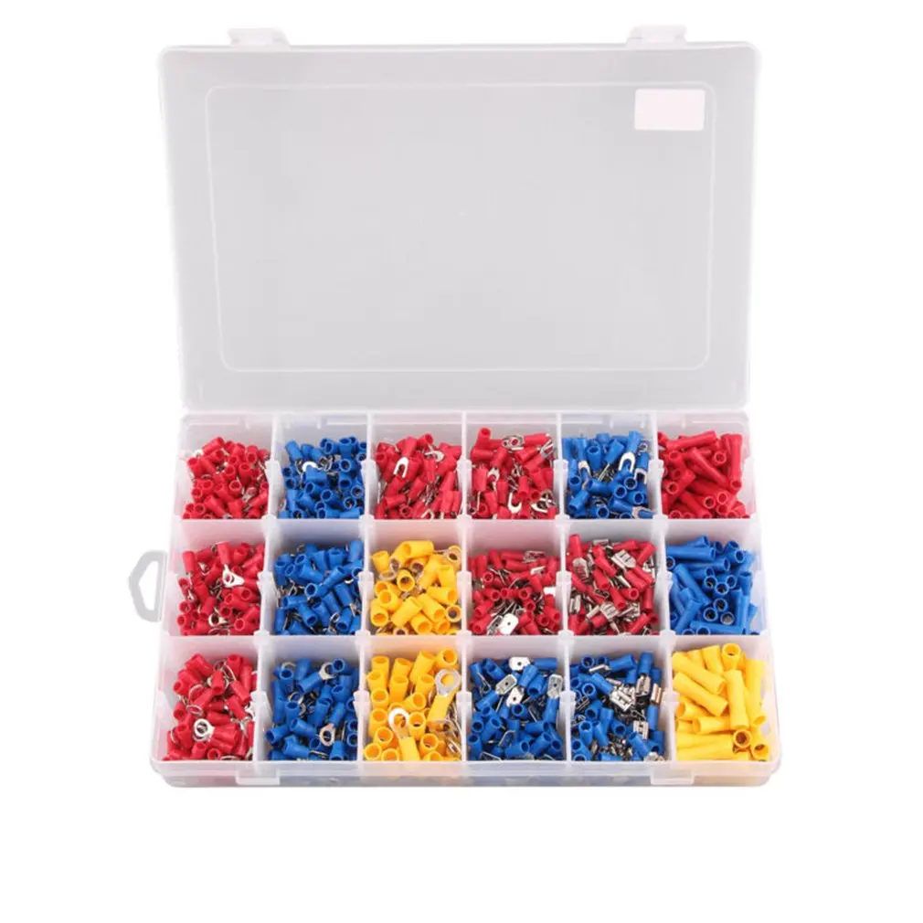 1200pcs Assorted Insulated Electrical Wire Terminal Crimp Connector Spade Set Kit Assorted Insulated Wire Terminal
1200pcs Assorted Insulated Electrical Wire Terminal Crimp Connector Spade Set Kit Assorted Insulated Wire Terminal