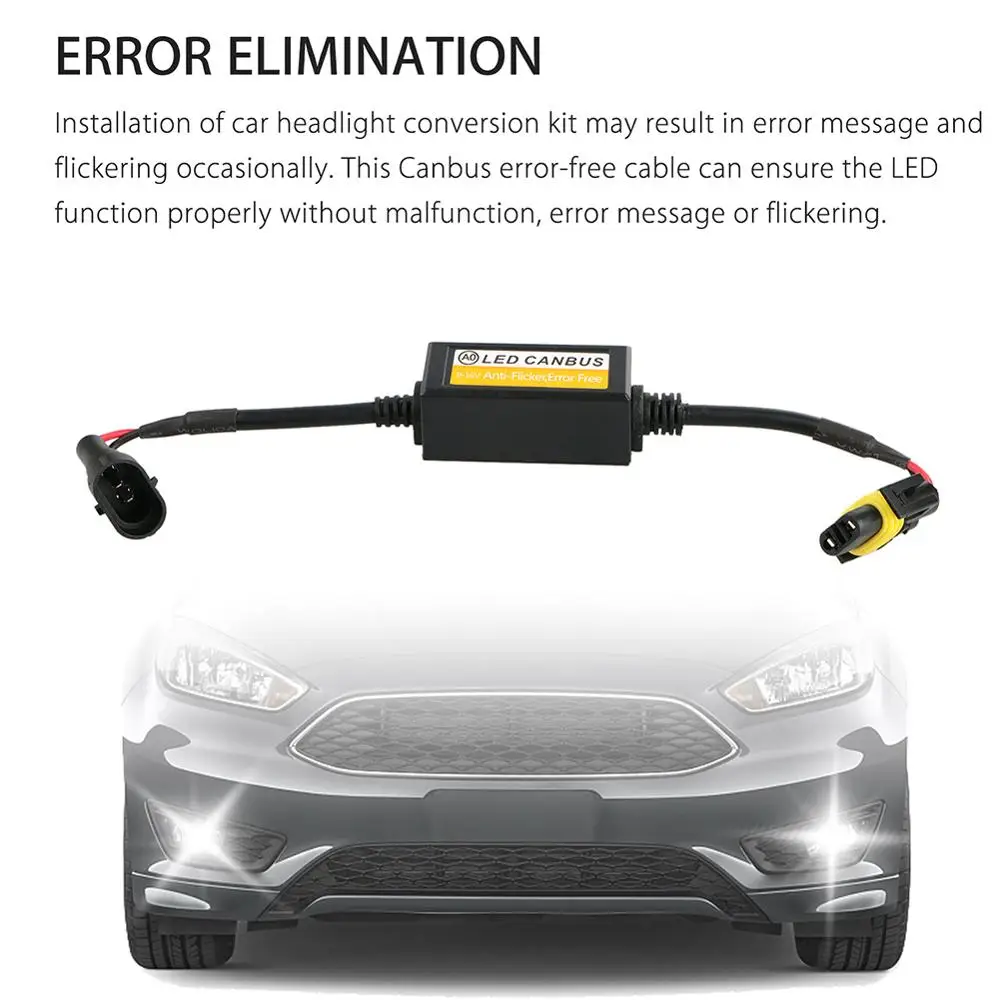 H11 2pcs Error Free Canbus Decoder LED Headlight Anti Flicker Resistor Canceller for LED Car Headlight Bulb Kits Car Accessories
H11 2pcs Error Free Canbus Decoder LED Headlight Anti Flicker Resistor Canceller for LED Car Headlight Bulb Kits Car Accessories
