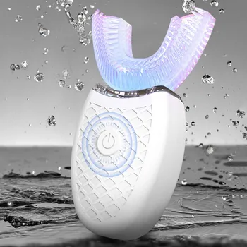 360 Degrees Intelligent Automatic Sonic Electric Toothbrush U Type Tooth Brush USB Charging Tooth Whitening Blue Light
360 Degrees Intelligent Automatic Sonic Electric Toothbrush U Type Tooth Brush USB Charging Tooth Whitening Blue Light