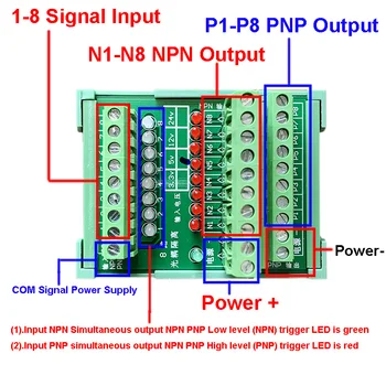 8-16 CHE Optocoupler Isolation Module Board NPN PNP Dual Output NPN to PNP PNP to NPN Signal Polarity Conversion Module 3.3V~24V
8-16 CHE Optocoupler Isolation Module Board NPN PNP Dual Output NPN to PNP PNP to NPN Signal Polarity Conversion Module 3.3V~24V