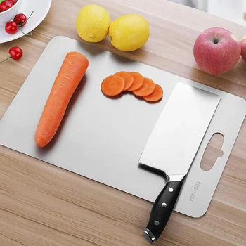 Stainless Steel Cutting Board Durable Anti-wear Non-stick Rolling Panel Kitchen Vegetable Cutting Accessories Cut Meat Pad New
Stainless Steel Cutting Board Durable Anti-wear Non-stick Rolling Panel Kitchen Vegetable Cutting Accessories Cut Meat Pad New