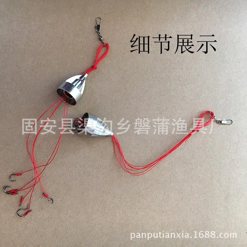 Anti-Winding Exlosive Hook Red String Green Line Boxed bomb gou Have Barb ISE Nigeria Fishhook Fishing Gear