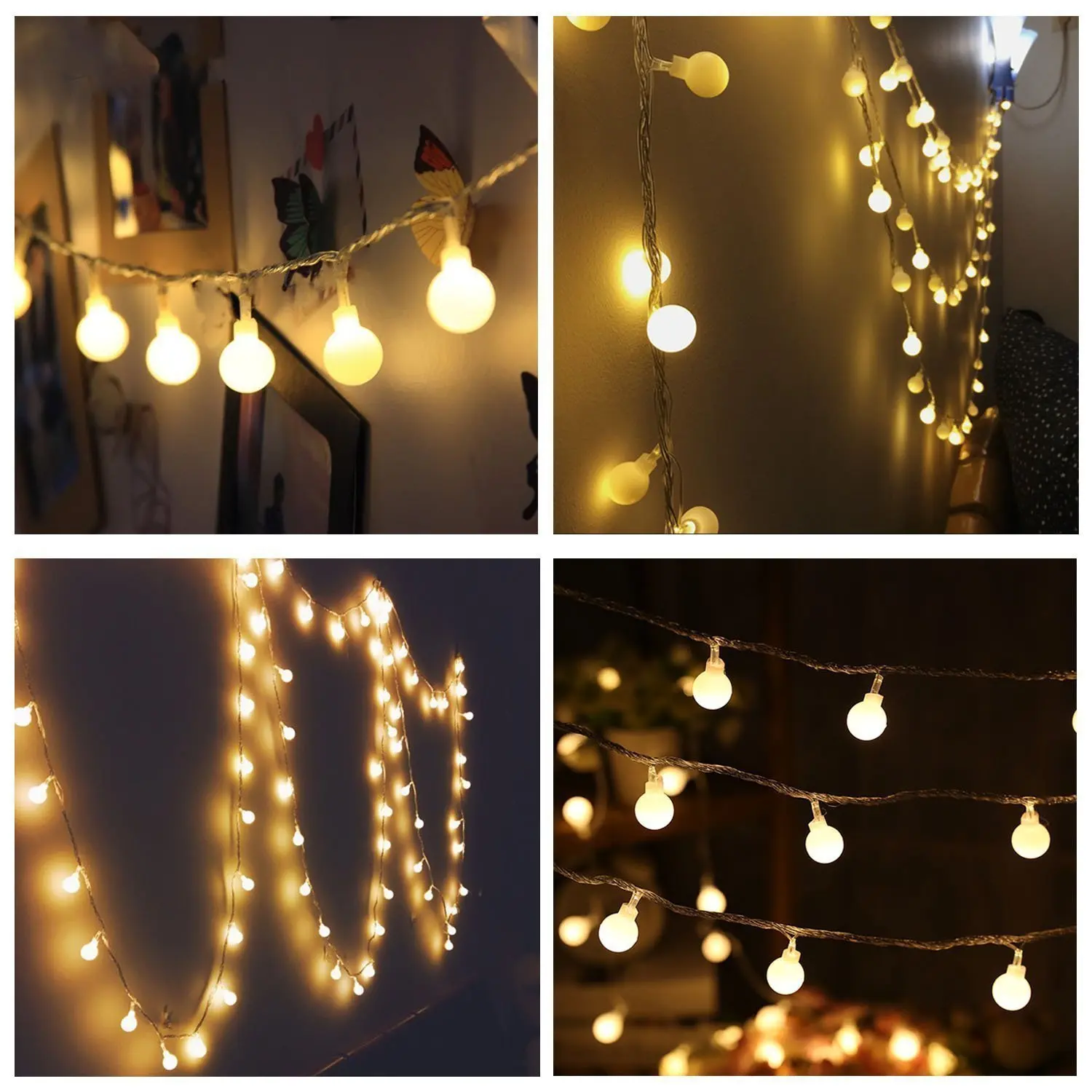 Swayboo 50LED Small Ball Light String 8 Function Remote Control Battery Box Christmas Bar Room Decoration Lantern Patio Lights
Swayboo 50LED Small Ball Light String 8 Function Remote Control Battery Box Christmas Bar Room Decoration Lantern Patio Lights