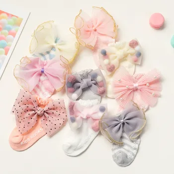 Newborn Summer Non-slip Socks Dispense Full Bow Cotton Girl Mesh Thin Cute Fashion Socks New Born Lace Bow Pearl High Quality
Newborn Summer Non-slip Socks Dispense Full Bow Cotton Girl Mesh Thin Cute Fashion Socks New Born Lace Bow Pearl High Quality