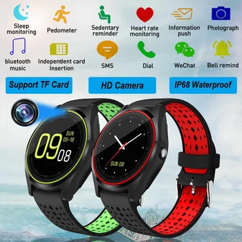 Multi-Languages 1.22inch bluetooth Smart Watch Waterproof Fitness Activity Tracker Watch Camera Heart Rate Monitor Men Women
Multi-Languages 1.22inch bluetooth Smart Watch Waterproof Fitness Activity Tracker Watch Camera Heart Rate Monitor Men Women