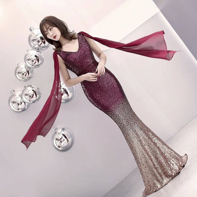Evening Dress V Neck Mermaid Sequin Formal Evening Gown Long Party Dresses Women Evening Vestidos De Noche Largos Talla Grande
Evening Dress V Neck Mermaid Sequin Formal Evening Gown Long Party Dresses Women Evening Vestidos De Noche Largos Talla Grande