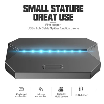 For PUBG Mobile Gamepad Controller Keyboard Mouse Converter Bluetooth Adapter for iOS Android Phone Tablet USB Hub
For PUBG Mobile Gamepad Controller Keyboard Mouse Converter Bluetooth Adapter for iOS Android Phone Tablet USB Hub