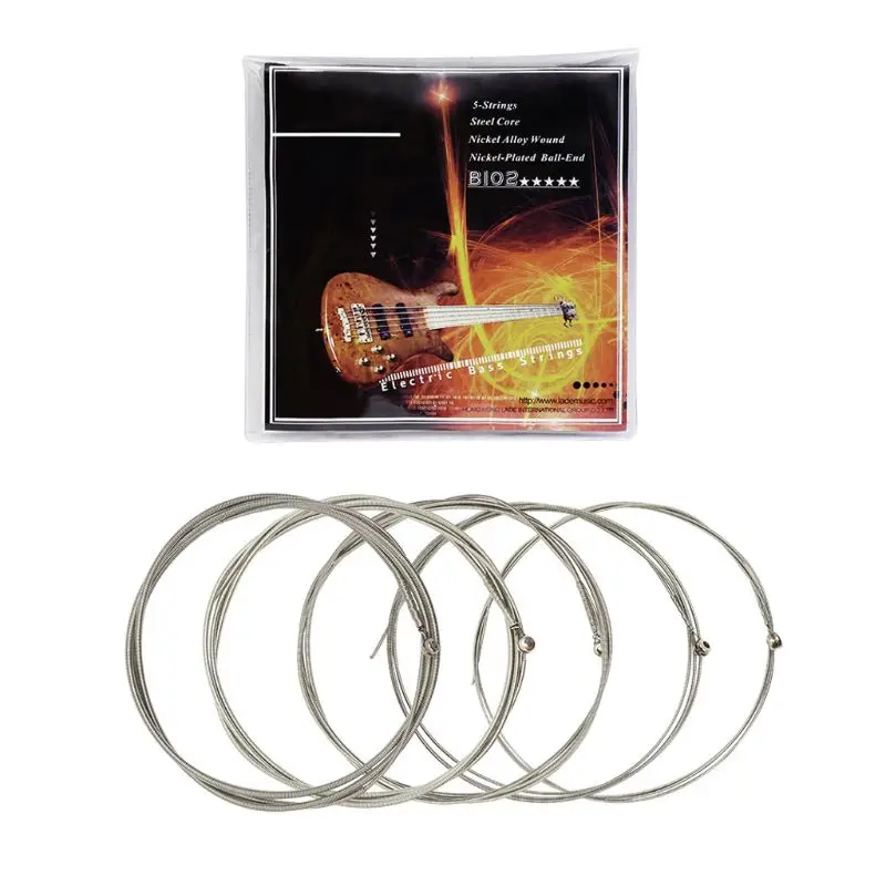 

IRIN B102 Electric Bass Strings Steel Core Nickel Alloy Wound Nickel-Plated Ball-End 1st-5th(.045-.130)