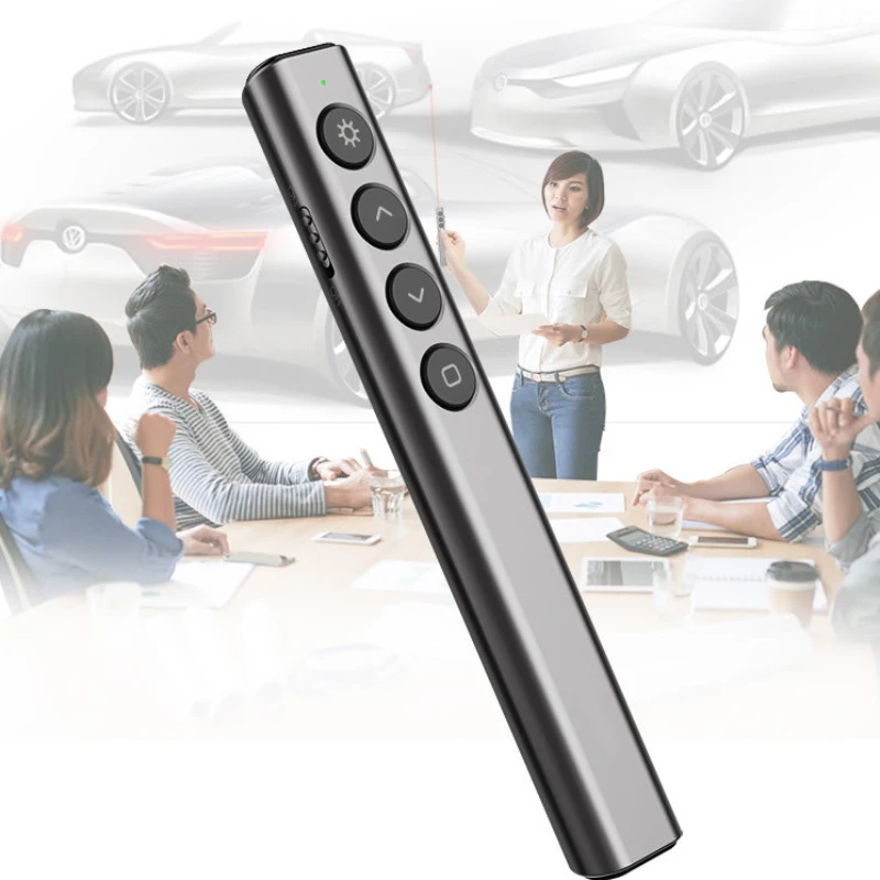 2.4GHz Wireless Presenter PowerPoint Presentation Remote Control Laser PPT Pen Compatible With Windows Mac/iOS Android
2.4GHz Wireless Presenter PowerPoint Presentation Remote Control Laser PPT Pen Compatible With Windows Mac/iOS Android