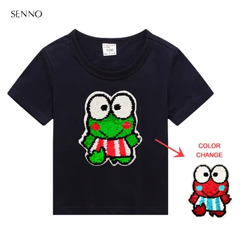 Changing Color Kids T Shirts Children Tee Clothes for Boys Girls Reversible Sequins Cartoon Tops Boys Girls T Shirt
Changing Color Kids T Shirts Children Tee Clothes for Boys Girls Reversible Sequins Cartoon Tops Boys Girls T Shirt