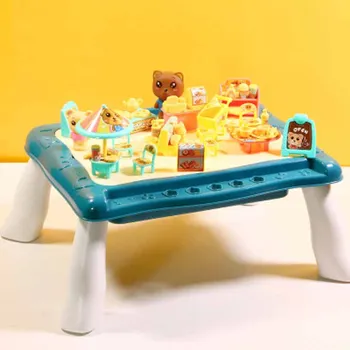 Children's small particles assembled blocks multi-functional wooden table learning game table intelligence boys and girls toys
Children's small particles assembled blocks multi-functional wooden table learning game table intelligence boys and girls toys