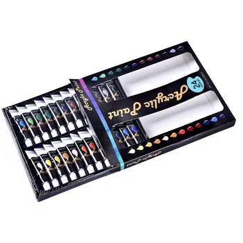 12ml Graffiti With Box Art Supplies Acrylic Pigment DIY Drawing 24 Colors Gift Watercolor Paint Set For Beginners School
12ml Graffiti With Box Art Supplies Acrylic Pigment DIY Drawing 24 Colors Gift Watercolor Paint Set For Beginners School