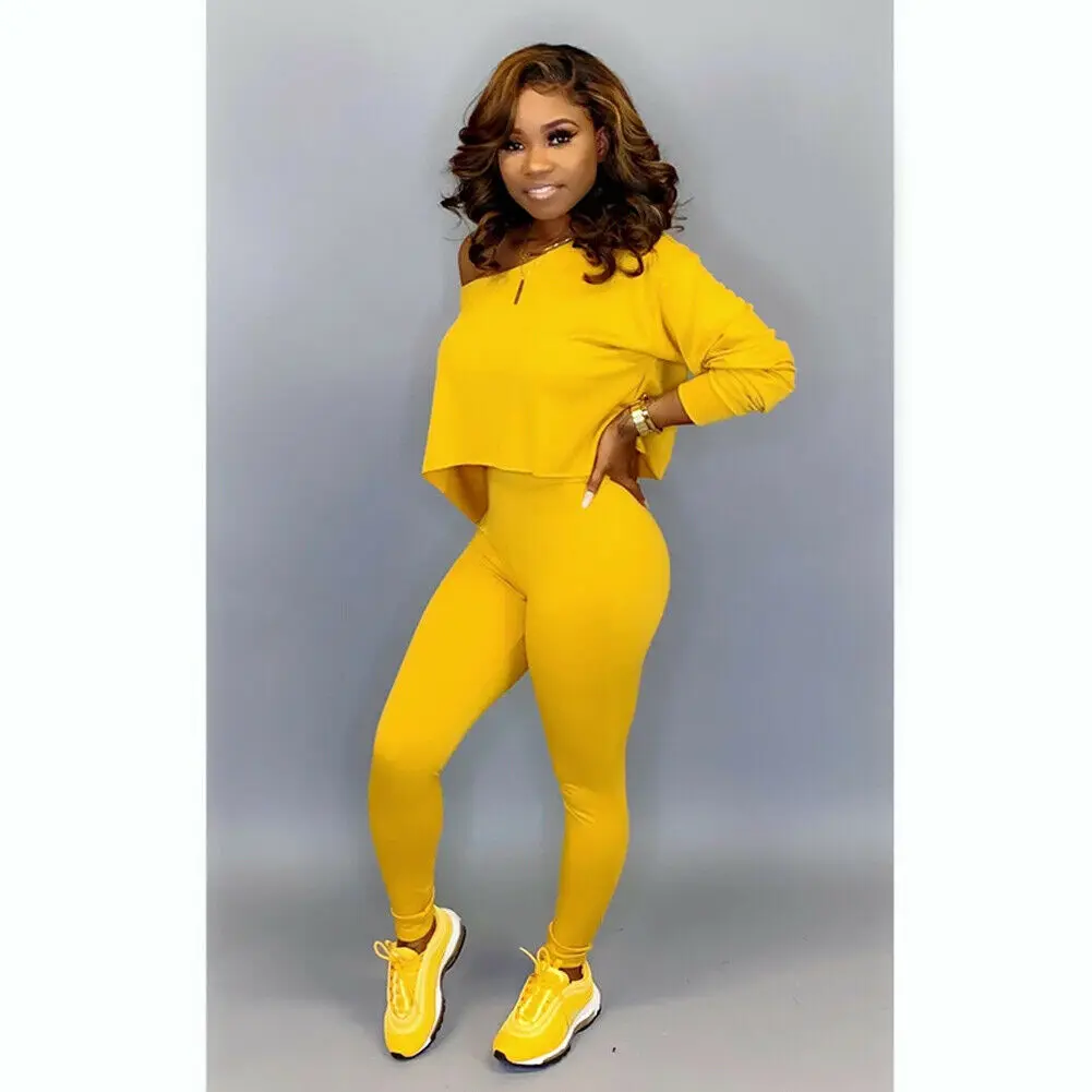 4 Colors Autumn Women Casual Solid Colors Outfits Female Basic Long Sleeve Crop Top Pants Set Casual Suits Outwear Plus Size
4 Colors Autumn Women Casual Solid Colors Outfits Female Basic Long Sleeve Crop Top Pants Set Casual Suits Outwear Plus Size