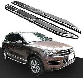 2Pcs Fit for VW- Volkswagen- Touareg- 2010-2018 Door Side Step Nerf Bar Running Board Protector - Black & Silver 
2Pcs Fit for VW- Volkswagen- Touareg- 2010-2018 Door Side Step Nerf Bar Running Board Protector - Black & Silver
