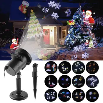 12 Patterns Christmas Projector laser Lights LED Waterproof Snowflake New Year party Home Decoration garden landscape lamps
12 Patterns Christmas Projector laser Lights LED Waterproof Snowflake New Year party Home Decoration garden landscape lamps