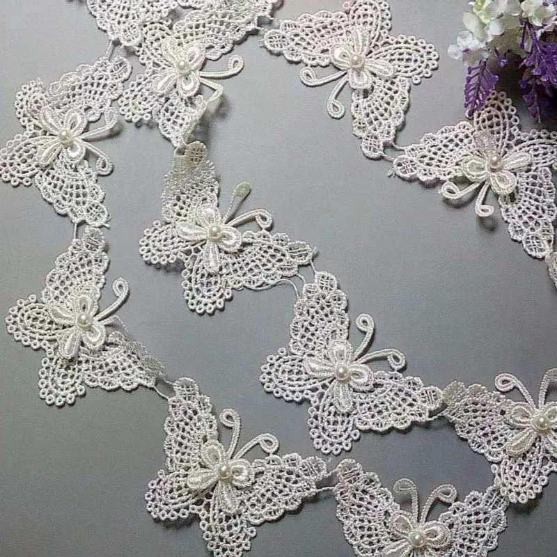 1 yard White Butterfly Flower Soluble Organza Lace Trim Wedding Embroidered Handmade Patchwork Ribbon Sewing Supplies Craft
1 yard White Butterfly Flower Soluble Organza Lace Trim Wedding Embroidered Handmade Patchwork Ribbon Sewing Supplies Craft