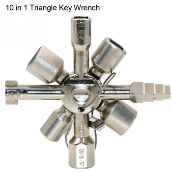 10 In 1 Multi-Function Tool Universal Socket Wrench Electrical Cabinet Square Wrench Elevator Triangle Key Lock Cupboard Box
10 In 1 Multi-Function Tool Universal Socket Wrench Electrical Cabinet Square Wrench Elevator Triangle Key Lock Cupboard Box