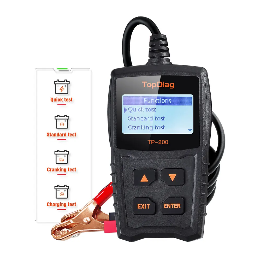 TopDiag Car Battery Tester Cranking System Diagnostic Tool Alternator Tester LCD Screen Charging System Test Battery Analyzer
TopDiag Car Battery Tester Cranking System Diagnostic Tool Alternator Tester LCD Screen Charging System Test Battery Analyzer