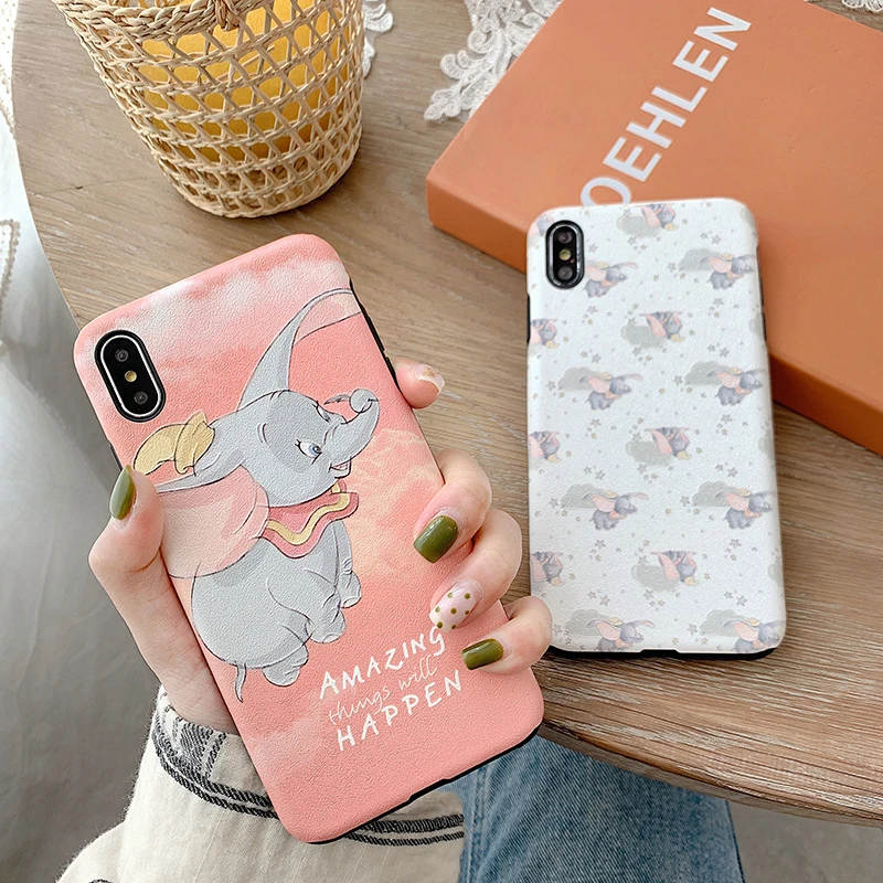 Silk texture Phone cases for iPhone XS Max X XR Cute Flying Elephant matte IMD soft cover for iphone 6 6S 7 8 Plus back Fundas
Silk texture Phone cases for iPhone XS Max X XR Cute Flying Elephant matte IMD soft cover for iphone 6 6S 7 8 Plus back Fundas