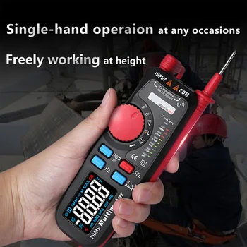ADM92CL PRO 6000 Counts Multimeter Digital True RMS Multimeter Auto-Range Voltage Temp Diode Continuity Tester DEC889
ADM92CL PRO 6000 Counts Multimeter Digital True RMS Multimeter Auto-Range Voltage Temp Diode Continuity Tester DEC889