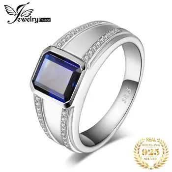 Jewelrypalace Men's Created Sapphire Anniversary Engagement Wedding Ring 925 Sterling Silver
Jewelrypalace Men's Created Sapphire Anniversary Engagement Wedding Ring 925 Sterling Silver