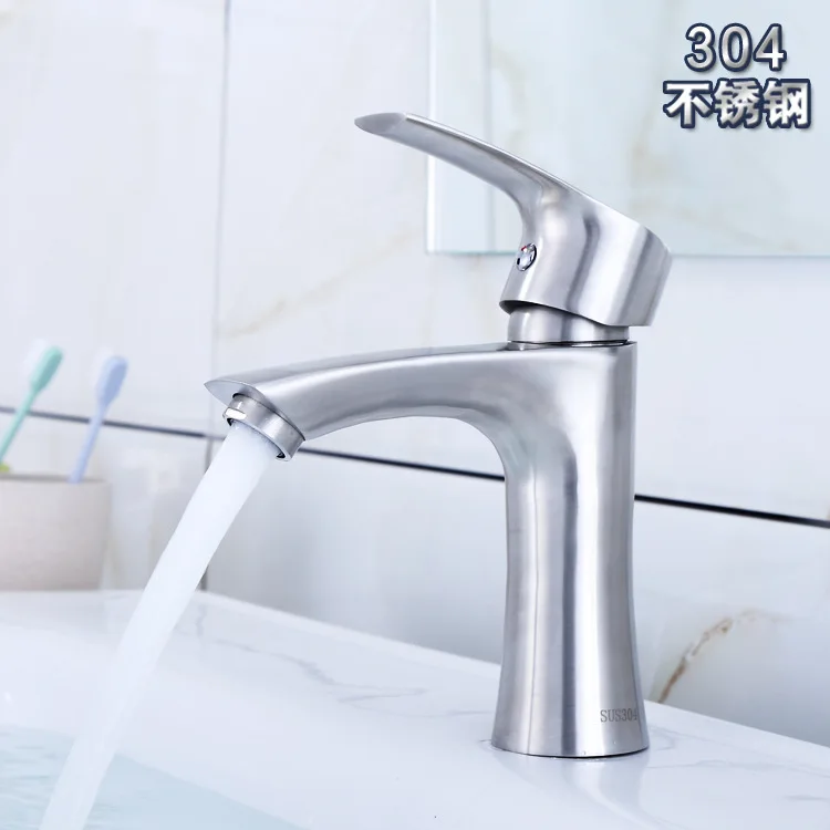 304 Stainless Steel Rich Hoegaarden High-Heel Single Bore Cold Face Wash Basin Faucet Basin Sitting Type Table Basin Faucet
304 Stainless Steel Rich Hoegaarden High-Heel Single Bore Cold Face Wash Basin Faucet Basin Sitting Type Table Basin Faucet
