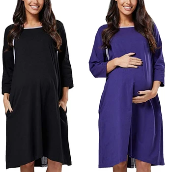 Maternity Dress Casual Pregnant Women Button Care Pajamas Skirt Mom Breastfeeding Dress Nightdress
Maternity Dress Casual Pregnant Women Button Care Pajamas Skirt Mom Breastfeeding Dress Nightdress