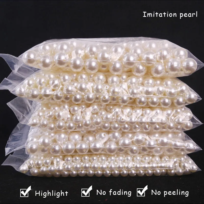 3-16mm Pearl Beads ABS Loose Round Beads With Holes Craft For Fashion Jewelry Making White Beige DIY Imitation Garment Beads
3-16mm Pearl Beads ABS Loose Round Beads With Holes Craft For Fashion Jewelry Making White Beige DIY Imitation Garment Beads