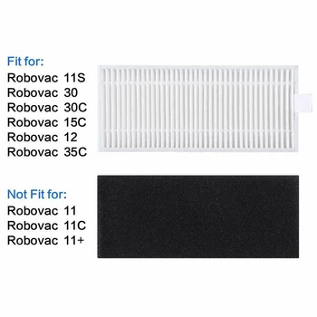 Roller Side Brushes Sponges Kit Replacement Suitable For Eufy RoboVac 11S,RoboVac 30,30C,RoboVac 15C Parts
Roller Side Brushes Sponges Kit Replacement Suitable For Eufy RoboVac 11S,RoboVac 30,30C,RoboVac 15C Parts