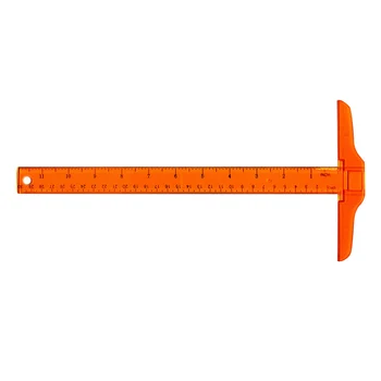 2PCS 30cm T-Square Double Side Scale T Shape Ruler Plastic Measuring Tool for Drafting and General Layout Work - inch/cm (Orange 
2PCS 30cm T-Square Double Side Scale T Shape Ruler Plastic Measuring Tool for Drafting and General Layout Work - inch/cm (Orange