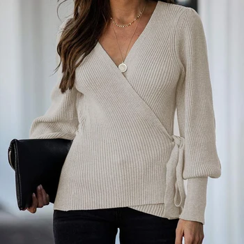 Casual Knitted V Neck Sweater Women Autumn Winter Warm Pullovers Solid Jumper Plus Size Long Sleeve Women's Sweater
Casual Knitted V Neck Sweater Women Autumn Winter Warm Pullovers Solid Jumper Plus Size Long Sleeve Women's Sweater