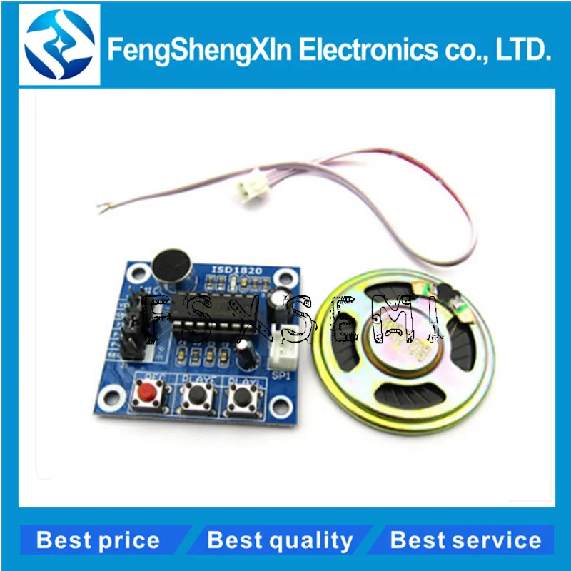 ISD1820 Voice module recording module voice module the voice board telediphone module board with Microphones + Loudspeaker
ISD1820 Voice module recording module voice module the voice board telediphone module board with Microphones + Loudspeaker