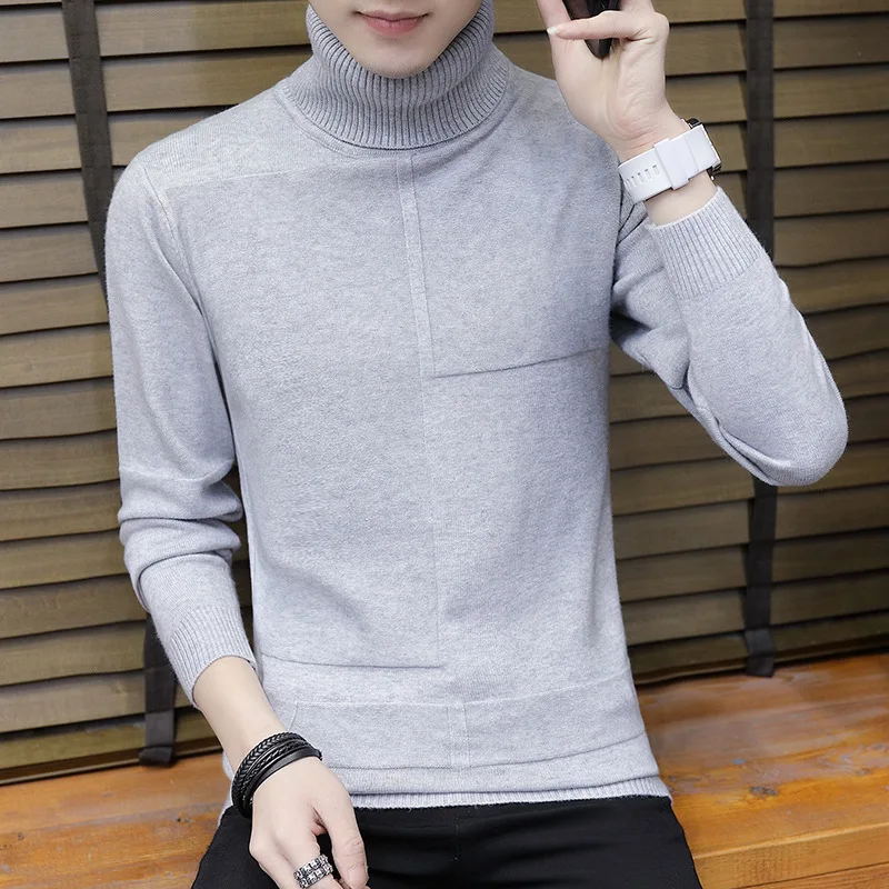 MLXSLKY 2019 autumn and winter new men's sweaters long sleeves stretch high collar men's fashion sweater
MLXSLKY 2019 autumn and winter new men's sweaters long sleeves stretch high collar men's fashion sweater