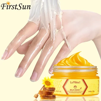 LAMILEE Milk Honey Hand Mask Hand Wax Moisturizing Whitening Skin Care Exfoliating Calluses Hand Film Hands Care Cream 110g
LAMILEE Milk Honey Hand Mask Hand Wax Moisturizing Whitening Skin Care Exfoliating Calluses Hand Film Hands Care Cream 110g