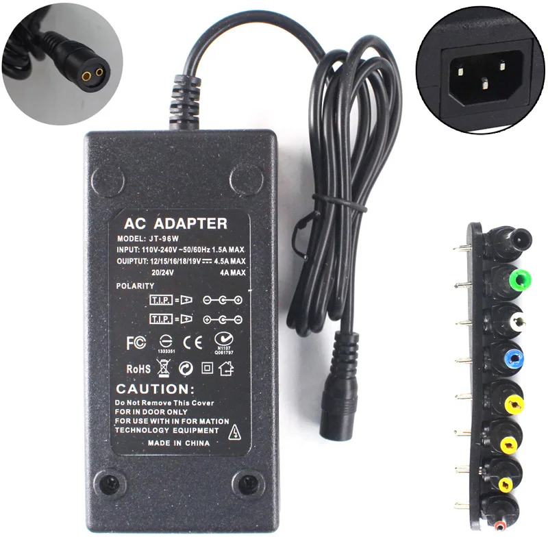 96W 12~24V Multi-function Adjustable AC Adapter Notebook Power Supply universal Adjustable Volt Charger
96W 12~24V Multi-function Adjustable AC Adapter Notebook Power Supply universal Adjustable Volt Charger