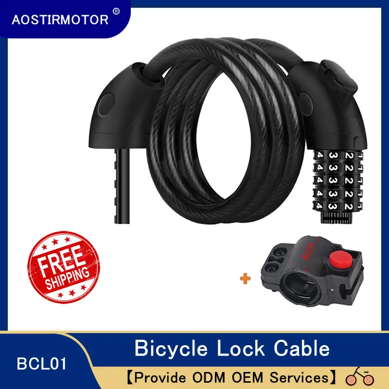 AOSTIRMOTOR Bike Lock 5 Digit Code Combination Bicycle Lock 1.25m Bicycle Security Lock Bicycle Equipment MTB Anti-theft Lock
AOSTIRMOTOR Bike Lock 5 Digit Code Combination Bicycle Lock 1.25m Bicycle Security Lock Bicycle Equipment MTB Anti-theft Lock