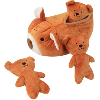 Interactive Dog Toy Bite-Resistant Pet Squeaky Toy Imitation Animals Dolls with Nest for Dog Training and Playing-Yellow
Interactive Dog Toy Bite-Resistant Pet Squeaky Toy Imitation Animals Dolls with Nest for Dog Training and Playing-Yellow