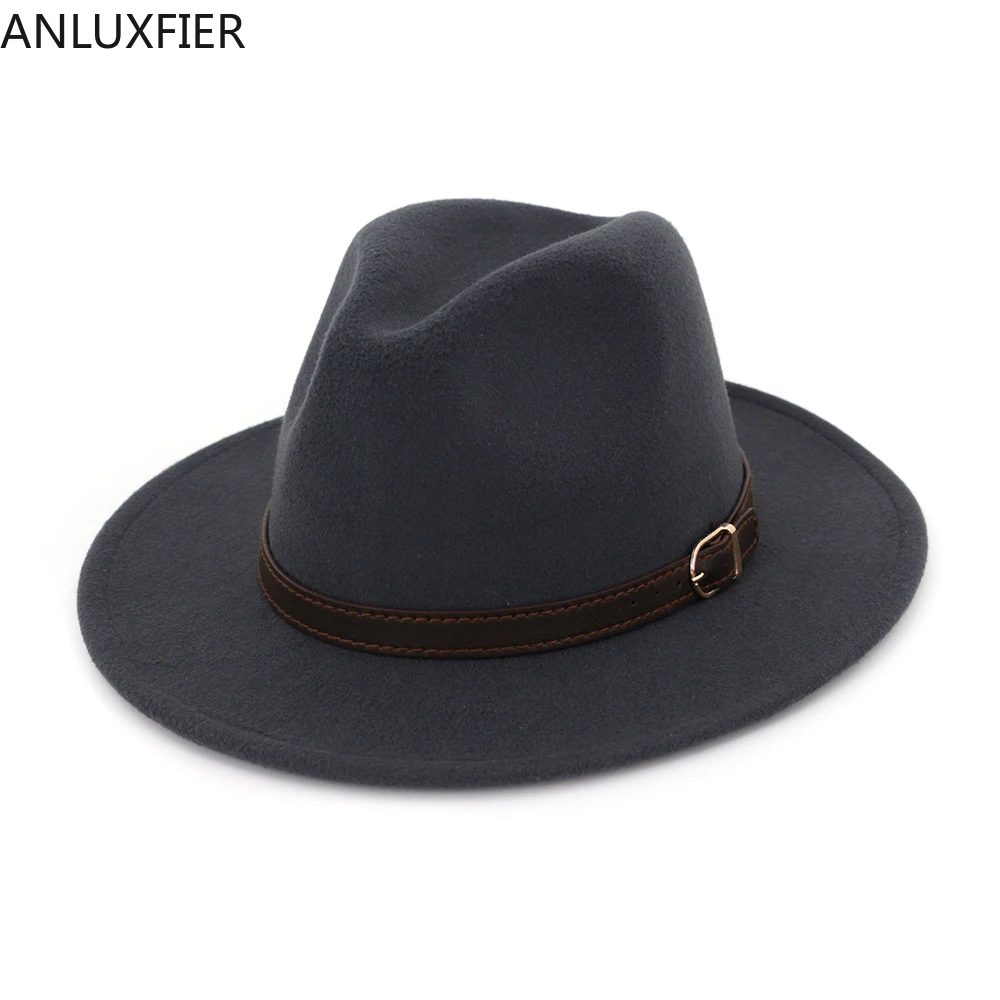 H7580 Autumn Winter Wool Fedoras Hat Men Women Lover Flat Brim Fashionable Jazz Cap Female Male Church Party Leisure Retro Hats
H7580 Autumn Winter Wool Fedoras Hat Men Women Lover Flat Brim Fashionable Jazz Cap Female Male Church Party Leisure Retro Hats