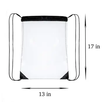 New Transparent Drawstring Backpack School Tote Gym Bag Sport Pack 23GE 
New Transparent Drawstring Backpack School Tote Gym Bag Sport Pack 23GE