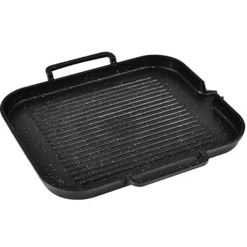 Rectangular Grill/Plancha with Two Washable High Temperature Resistant Non-stick Pan Bakeware Tool compatible Induction
Rectangular Grill/Plancha with Two Washable High Temperature Resistant Non-stick Pan Bakeware Tool compatible Induction