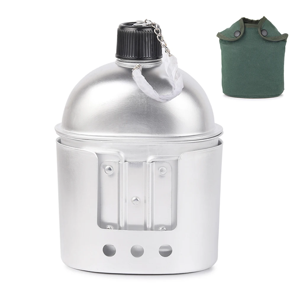 3pcs Cookware Set Aluminum Military Canteen Cup Wood Stove Set with Cover Bag for Camping Hiking Backpacking
3pcs Cookware Set Aluminum Military Canteen Cup Wood Stove Set with Cover Bag for Camping Hiking Backpacking