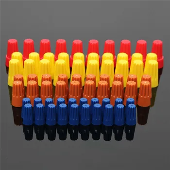70PCS Electrical Wire Rotating Nut Connector Terminals Cap Spring Insert Assortment 4 Colors Red Yellow Blue O Terminals
70PCS Electrical Wire Rotating Nut Connector Terminals Cap Spring Insert Assortment 4 Colors Red Yellow Blue O Terminals