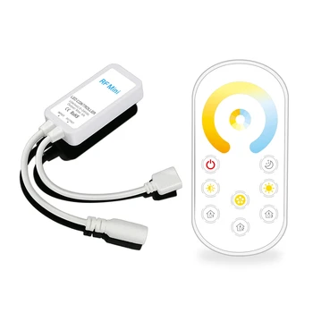 DC5V-24V Thin Wireless Remote Control CCT Color Temperature RF LED Dimmer Controller for SMD Dimming Background Strip Light
DC5V-24V Thin Wireless Remote Control CCT Color Temperature RF LED Dimmer Controller for SMD Dimming Background Strip Light