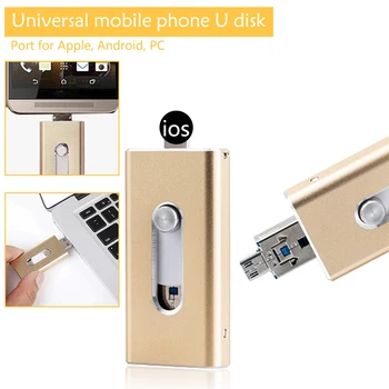 U Disk Pen Drive External Storage Triple Flash OTG Usb Flash Drive 8/16/32/64Gb For Iphone Andriod 
U Disk Pen Drive External Storage Triple Flash OTG Usb Flash Drive 8/16/32/64Gb For Iphone Andriod